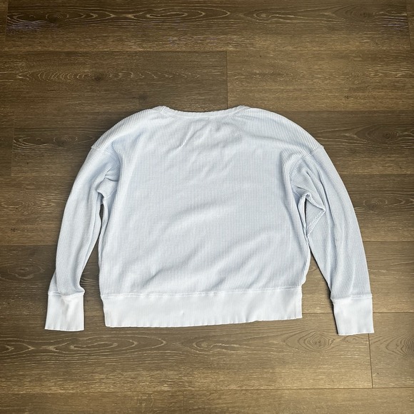 OFFLINE By Aerie Wow Waffle Oversized T-Shirt Blue Women's Medium  Boho Coastal - Picture 3 of 9